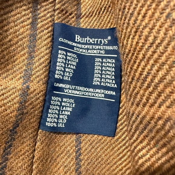 Classic Vintage Wool/Alpaca Burberry Camel Trench Coat - fits like a medium - Picture 3 of 10